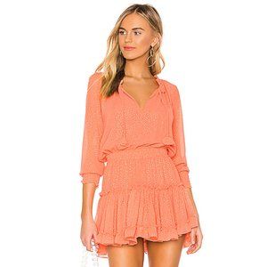NWOT MISA Los Angeles Coral Melodie Mini Dress XS